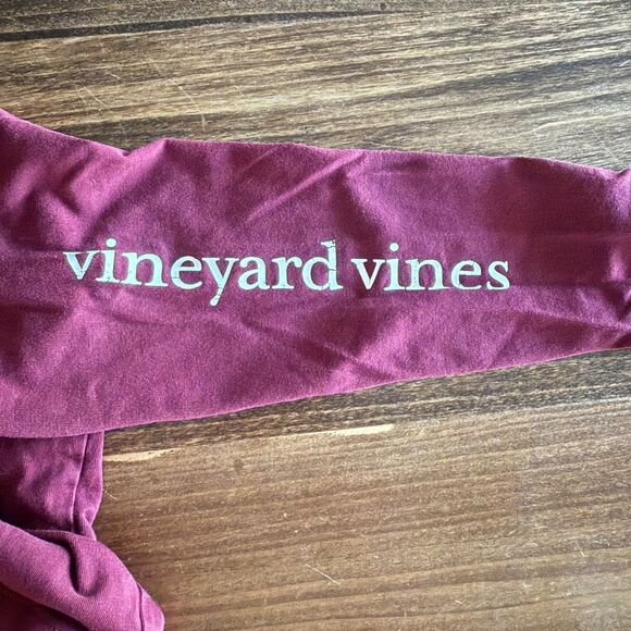 Vineyard Vines Maroon Long Sleeve Pocket Tee Boys' 5 - Picture 6 of 10